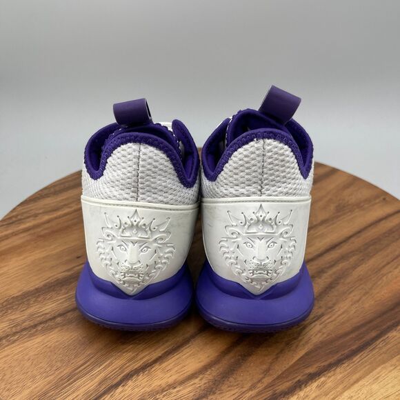 Nike LeBron Witness 4 Shoes Mens Size 9.5 White Purple Gold Basketball Comfort main image 9